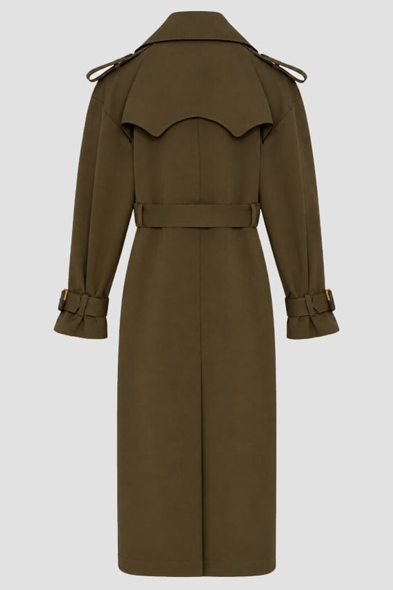 The Masculine Trench Khaki - alternate view