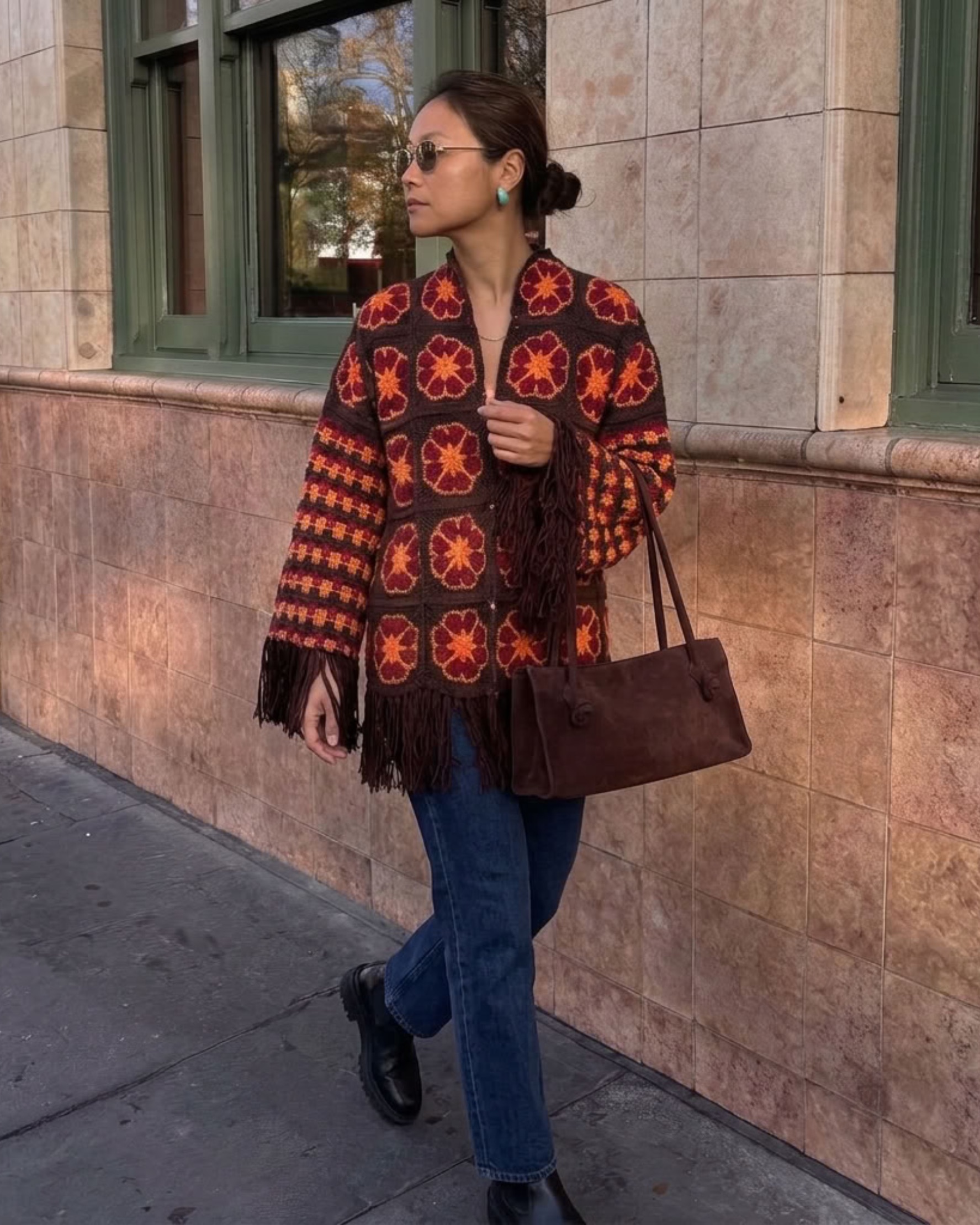 Imagine Jacket Brown/Orange/Red - alternate view