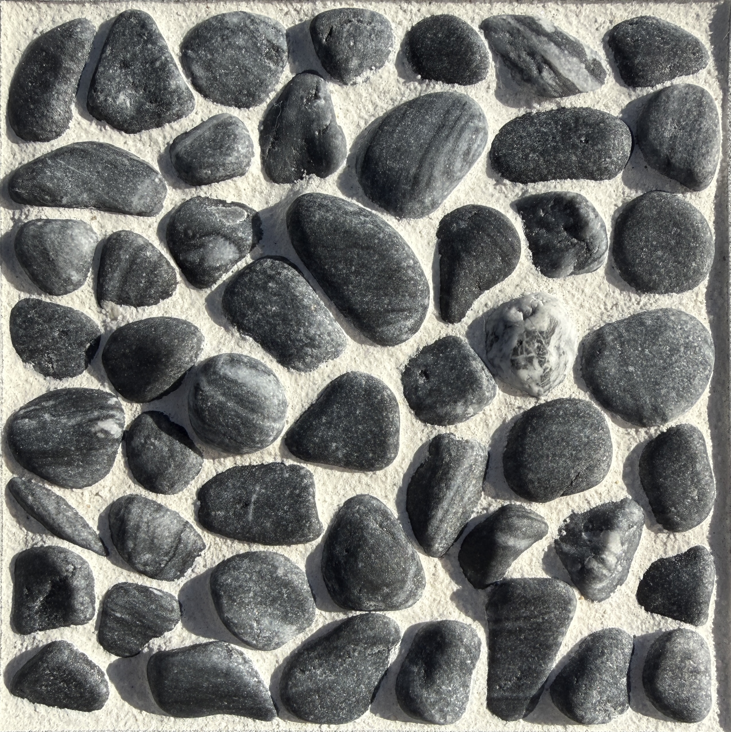 建材サンプル無料｜洗い出しシート[3分]｜天然石、ガラス繊維｜Black