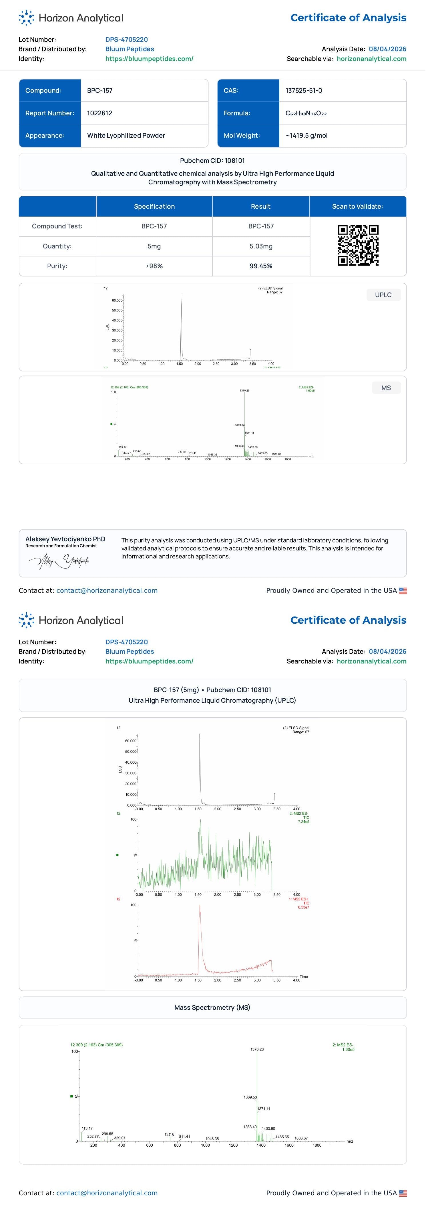 analysis of bpc-157 products purity mislabeling study Buy Peptide How to Properly Use Pack Size:1 ml x 10 Injections intramuscular injection