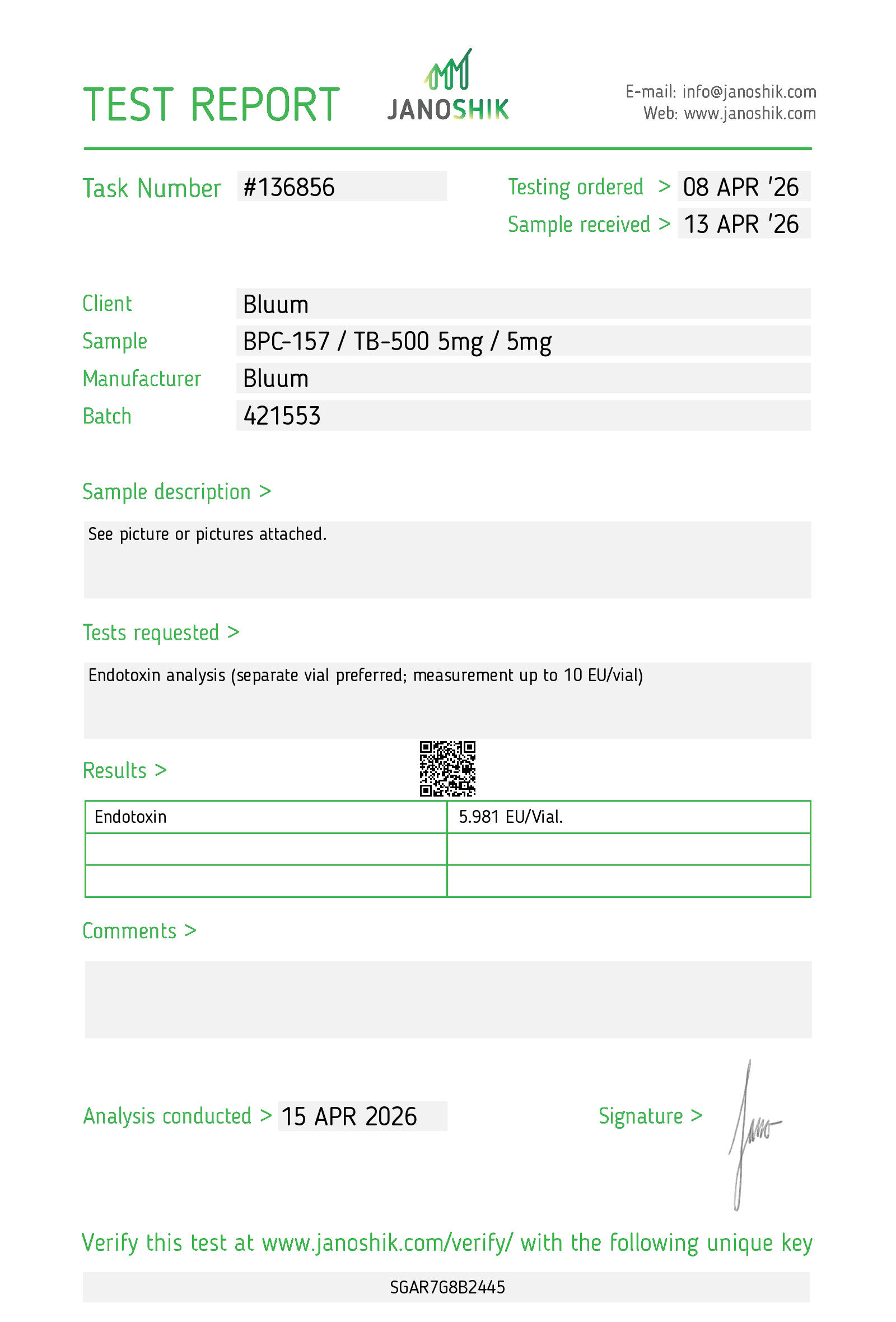 bpc-157 forum user reports Buy / TB-500 Blend Quantity:5 mg + 5 mg Buy 5-Amino-1MQ Capsules UAE vitality support