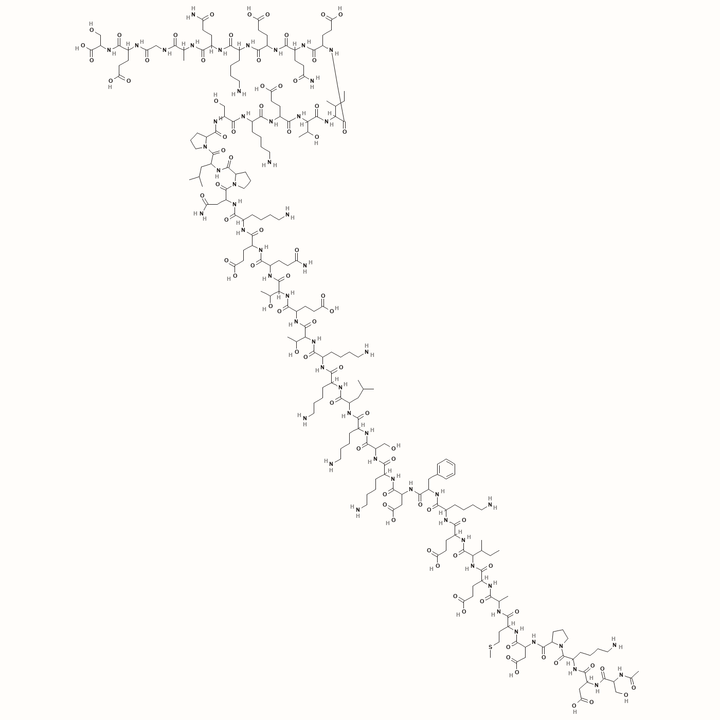 TB-500 (Thymosin Beta-4) molecular structure