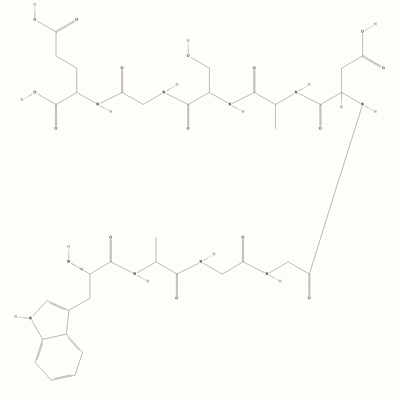 DSIP molecular structure, the delta sleep-inducing research peptide
