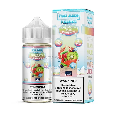 Strawberry Kiwi Pomberry Freeze - Pod Juice E-Liquid - 100ML