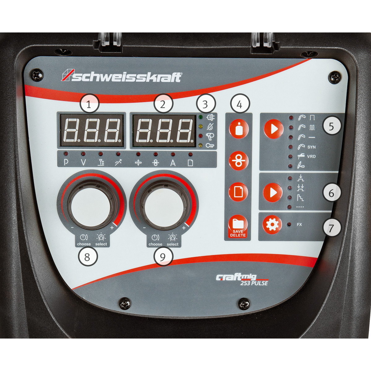 Schweisskraft CRAFT-MIG 253 Pulse pulse inert gas welder - vista 4