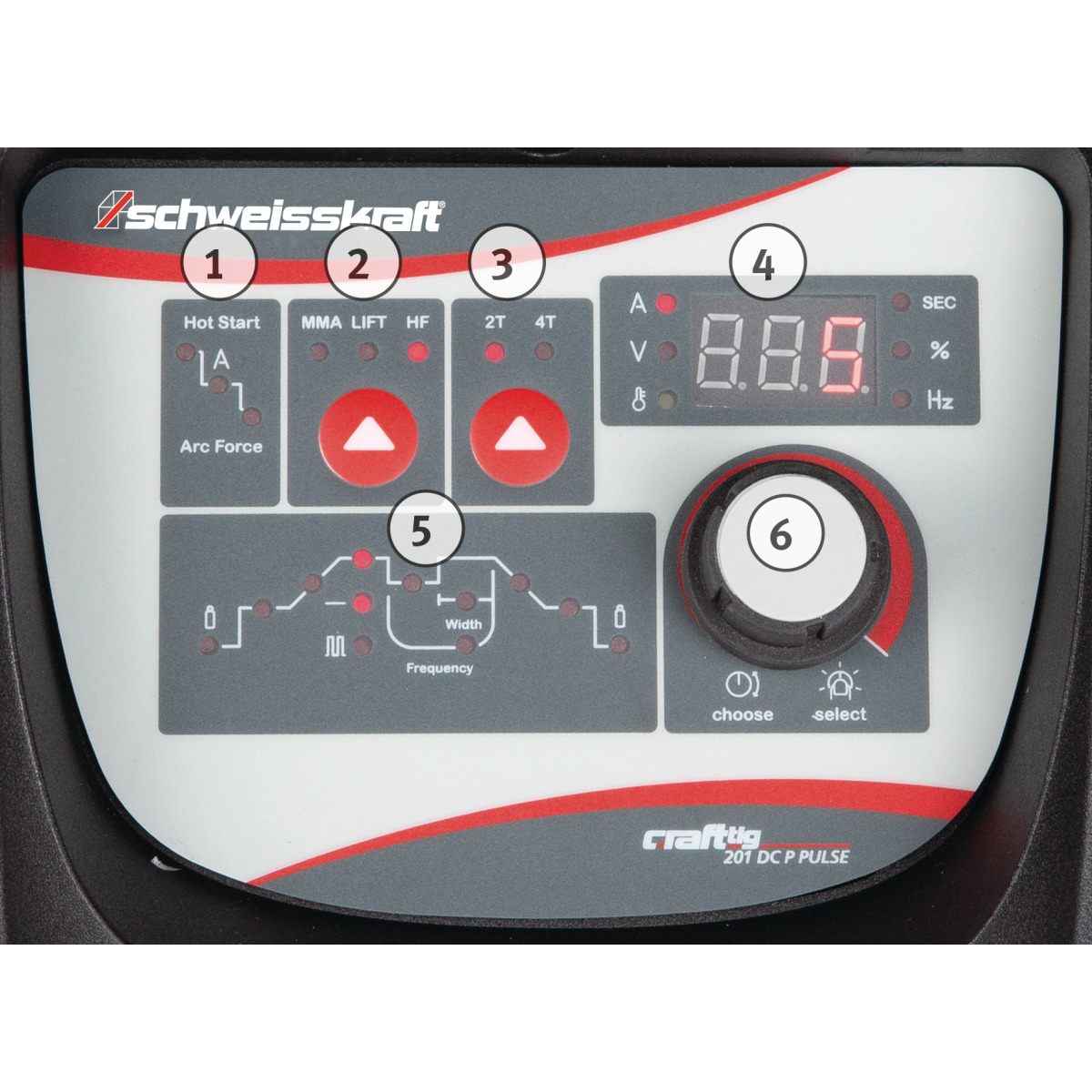 Schweisskraft CRAFT-TIG 201 DC P PULSE set especial portable tig dc inverter - vista 2