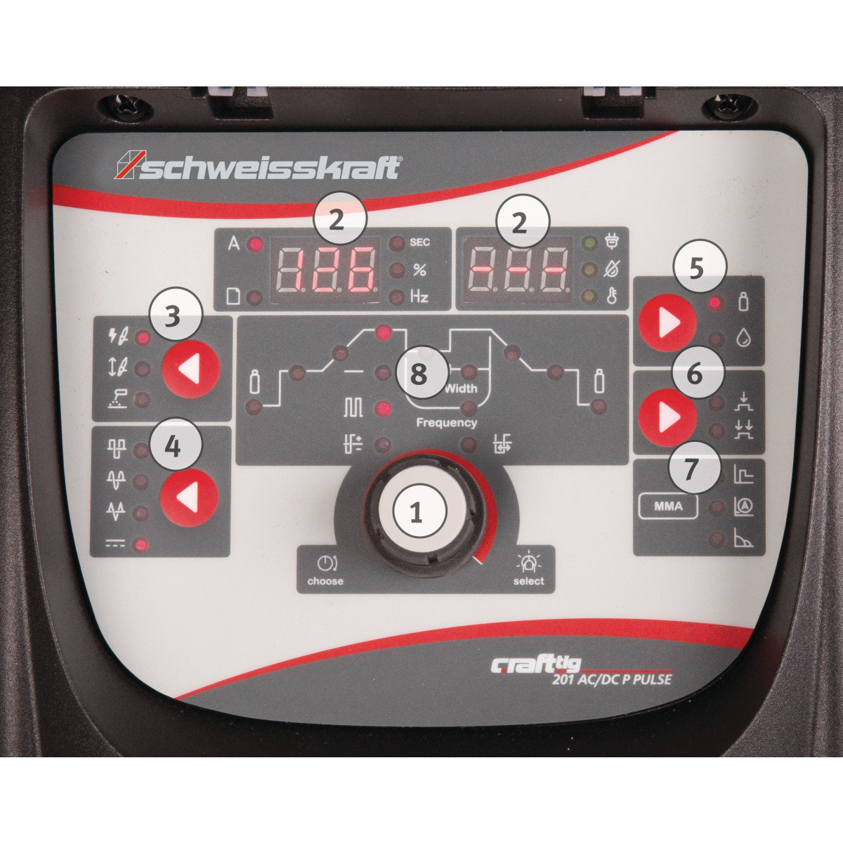Schweisskraft CRAFT-TIG 201 AC / DC P PULSE set especial portable tig ac/dc inverter - vista 5