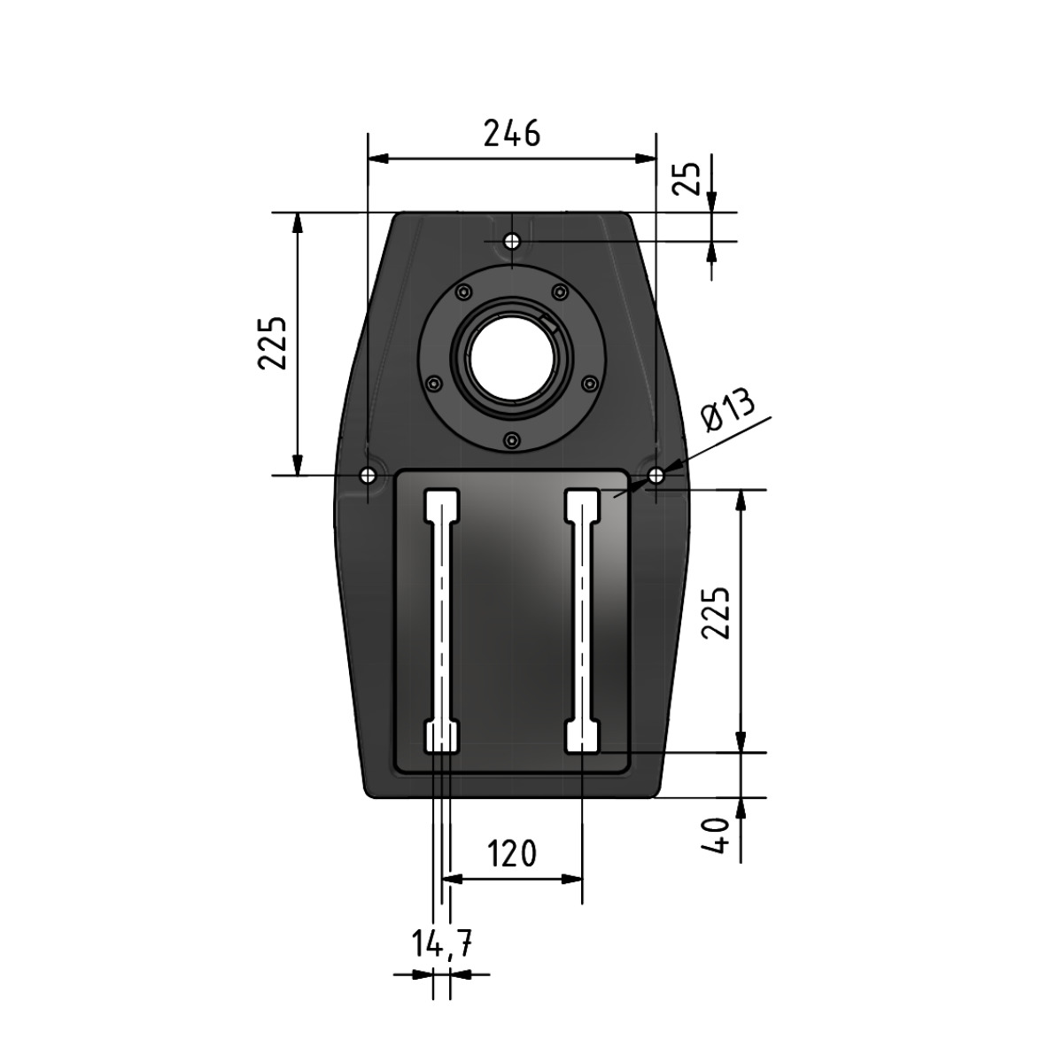 Taladro de columna Optimum OPTIdrill DP 26-T con transmisión por correa - vista 8