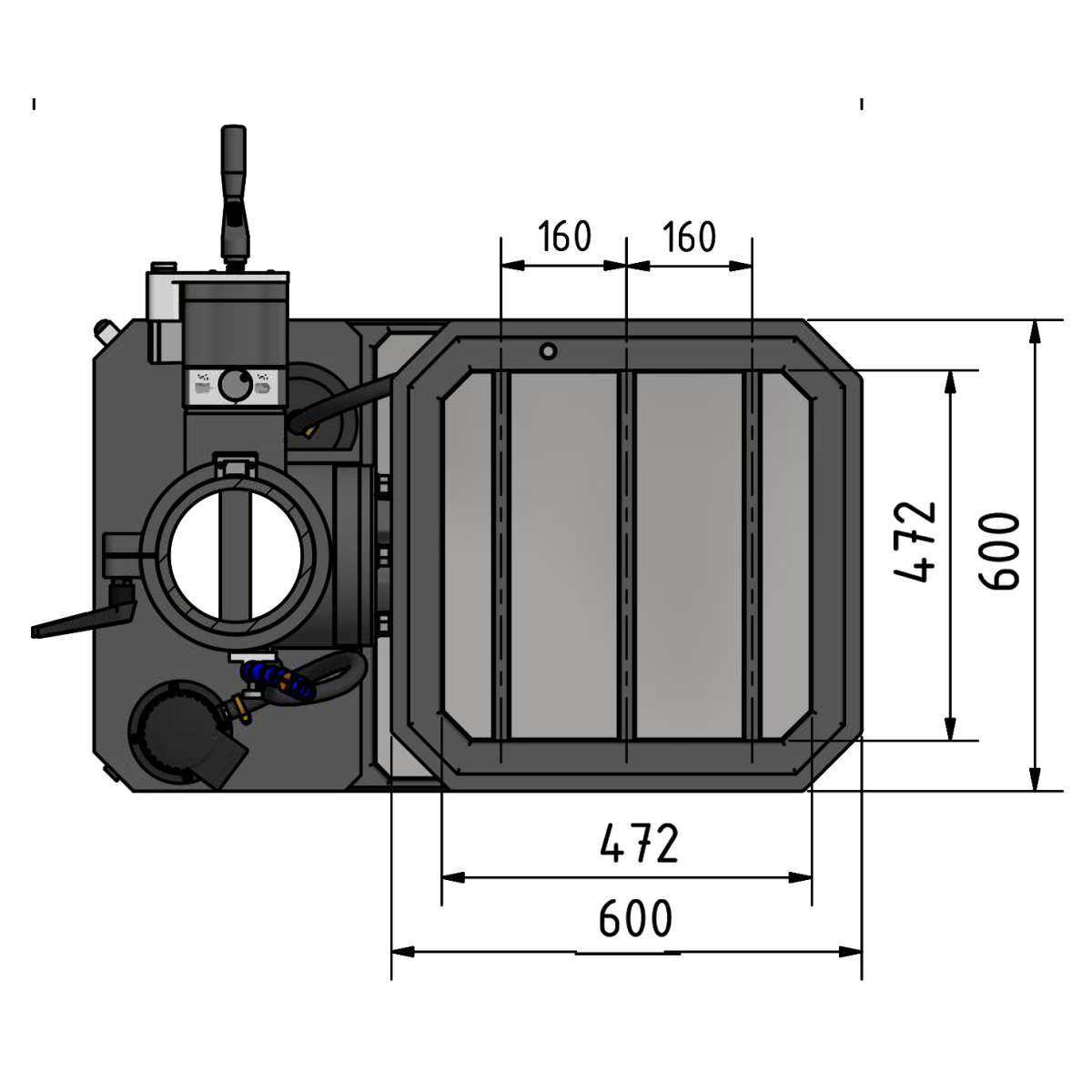 Taladro de engranajes Optimum OPTIdrill DH 55 - vista 7