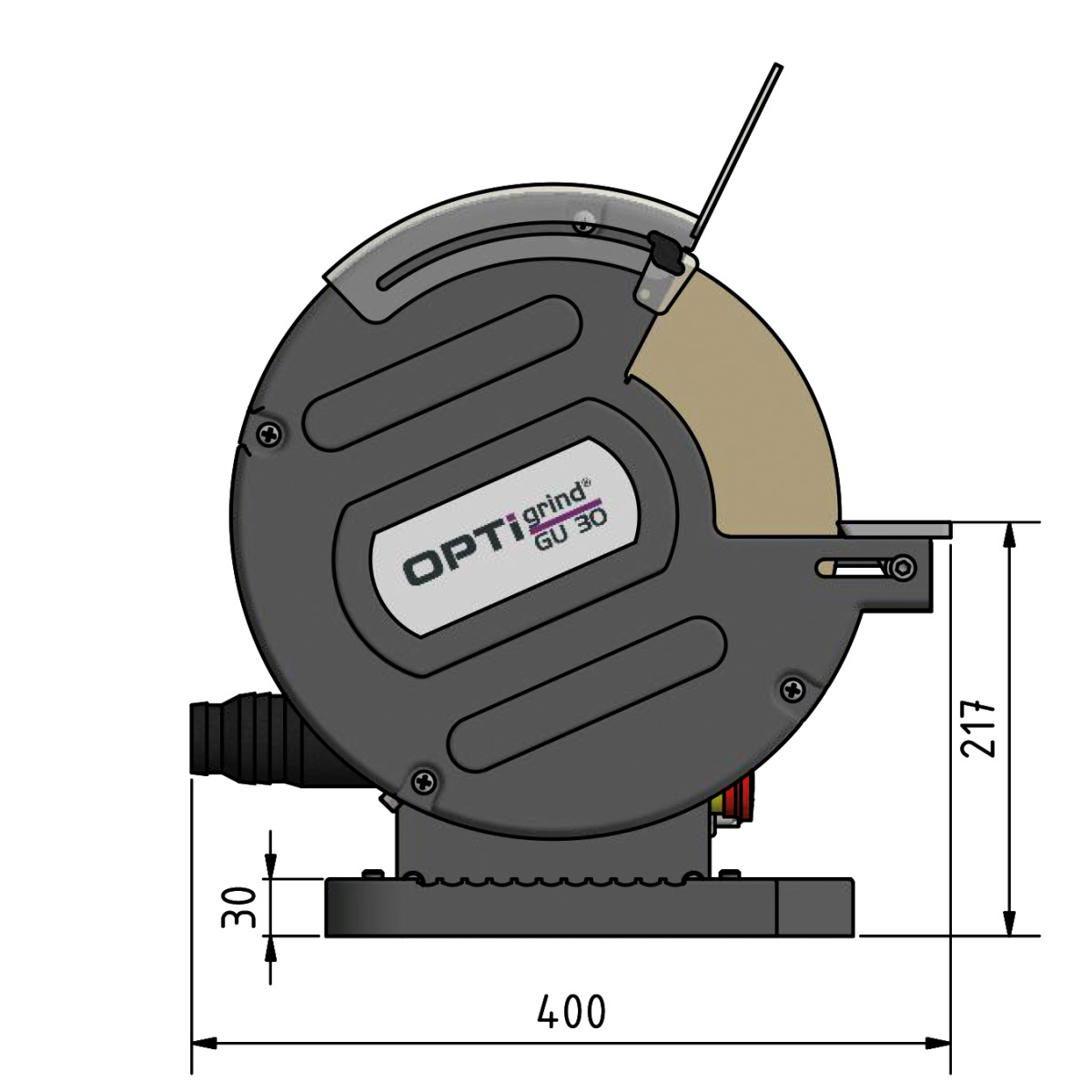 Esmeril de banco Optimum OPTIgrind GU 30 - vista 4