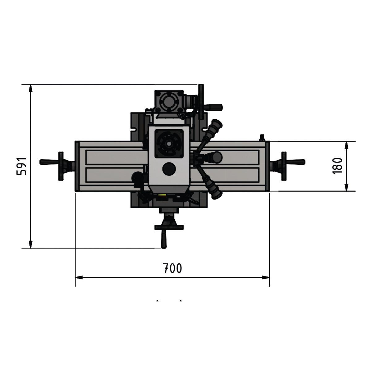 Optimum OPTImill MH 2DV — Fresadora-Taladradora con Avance Automático - vista 6