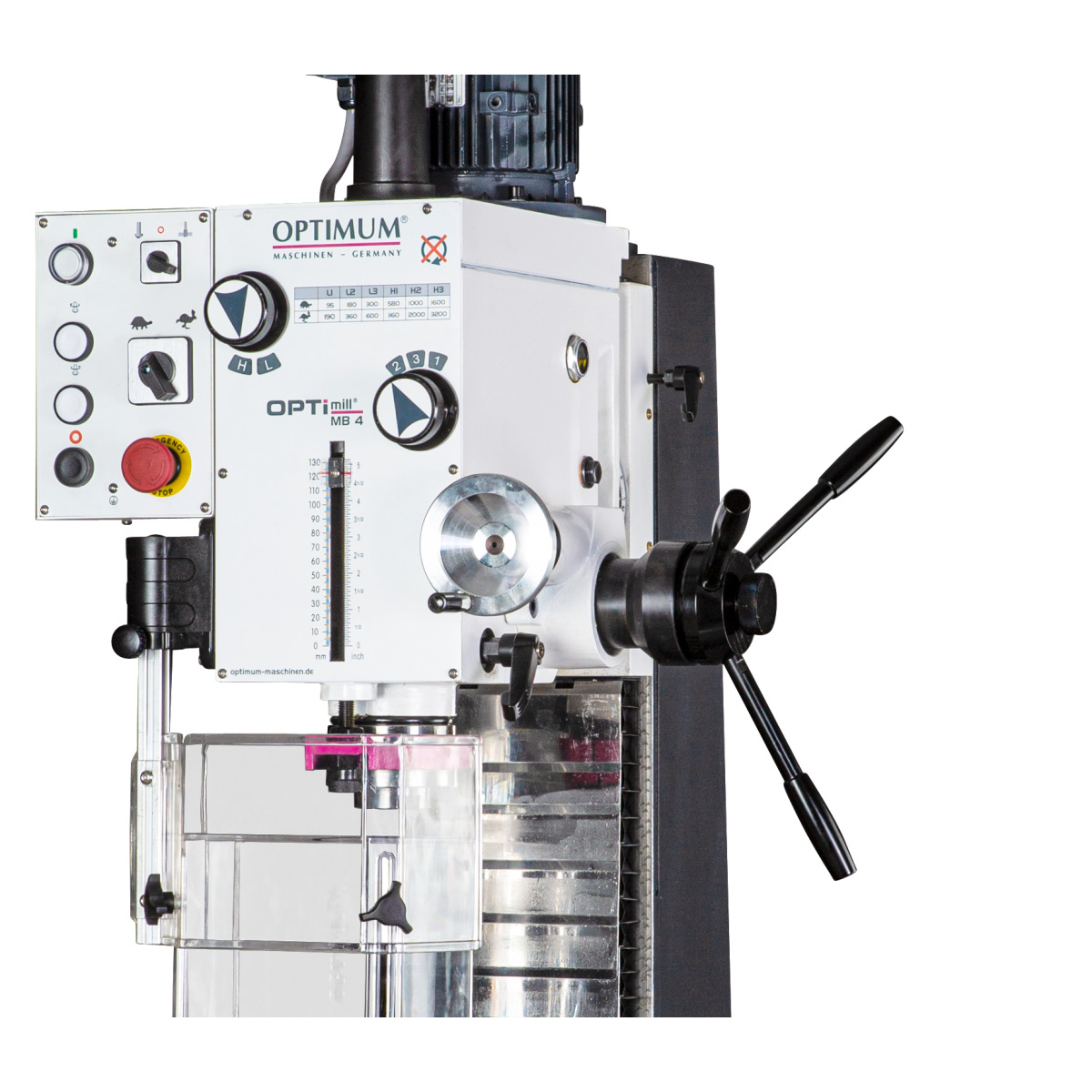 Taladro fresador de precisión Optimum OPTImill MB 4 - vista 2