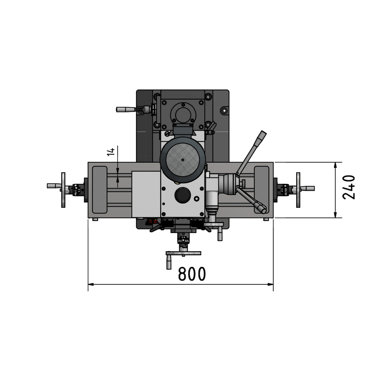 Taladro fresador de precisión Optimum OPTImill MB 4 - vista 8