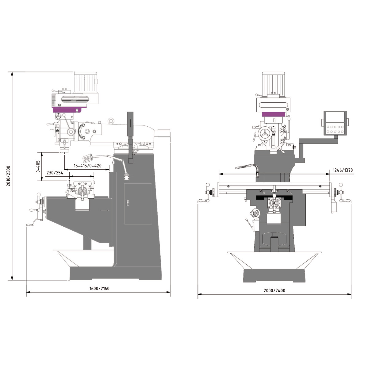 Optimum OPTImill MF 4-B — Fresadora Multifuncional con DPA 31 Plus - vista 6