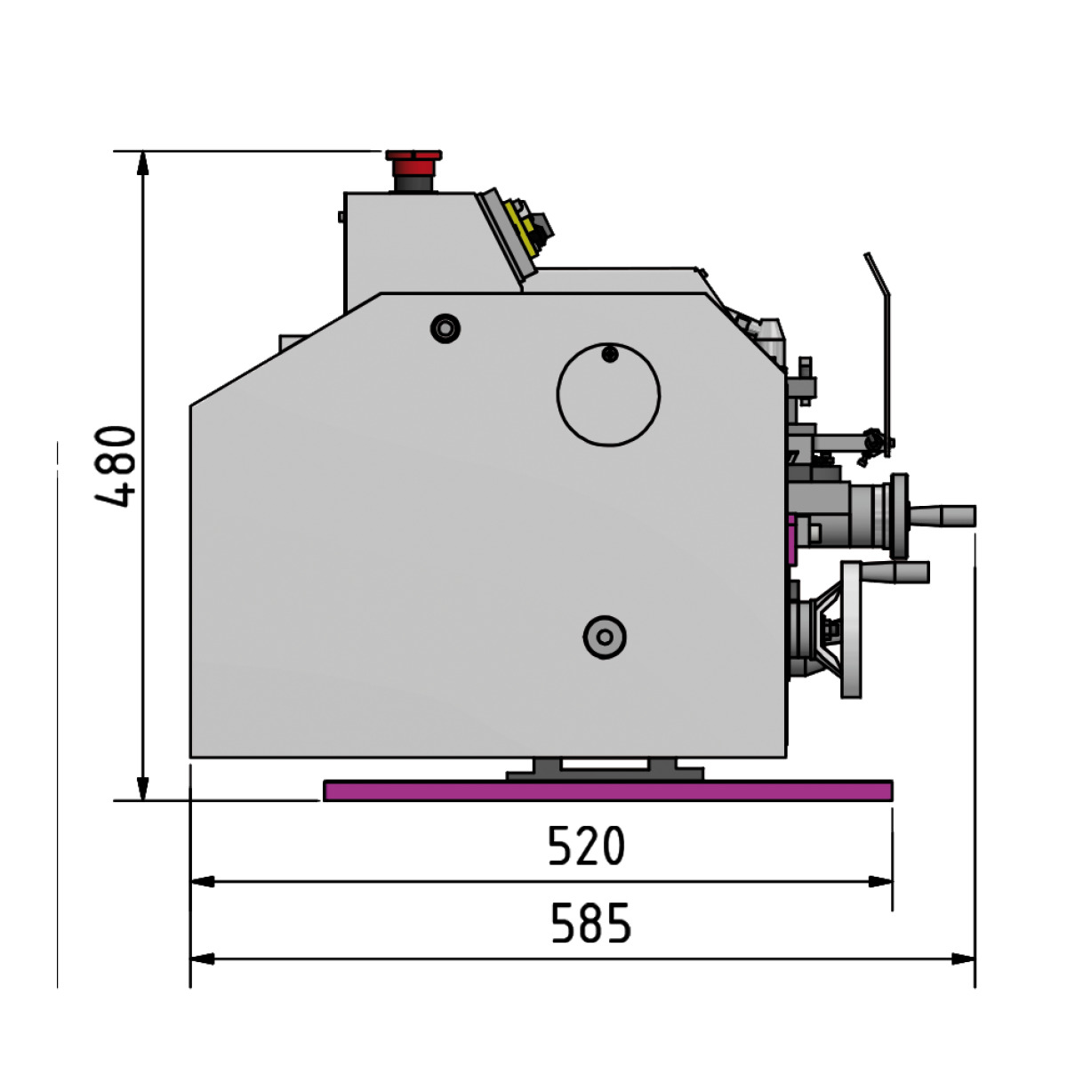 Torno para metal Optimum OPTIturn TU 2304 / TU 2304V - vista 5