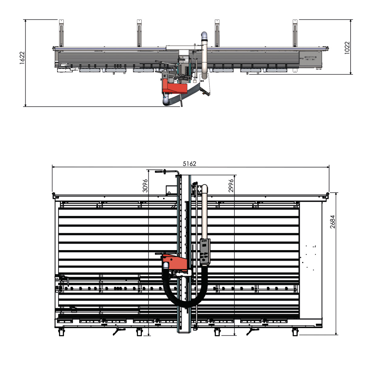 Sierra vertical de panel Holzkraft VPS 22-41 VR ED - vista 12