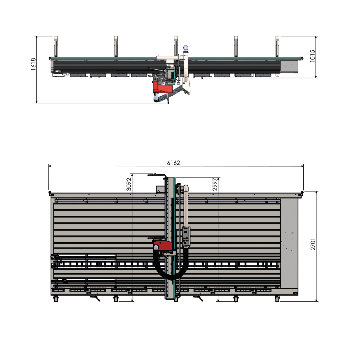 Holzkraft VPS 22-51 VR ED sierra vertical de panel - vista 9