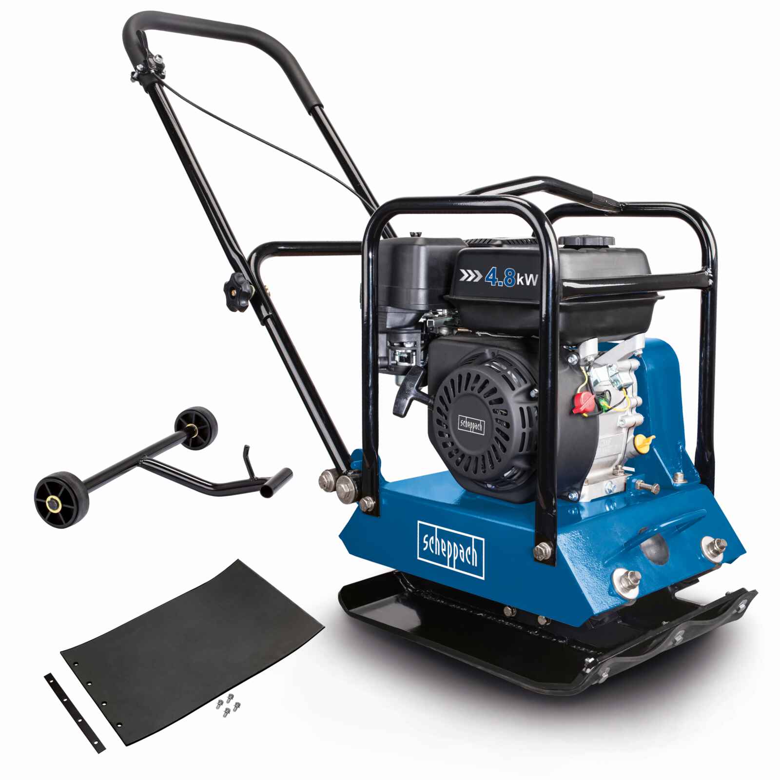 Placa Compactadora 6.5HP 15kN Scheppach - Compactadora de Tierra a Gasolina — detalle
