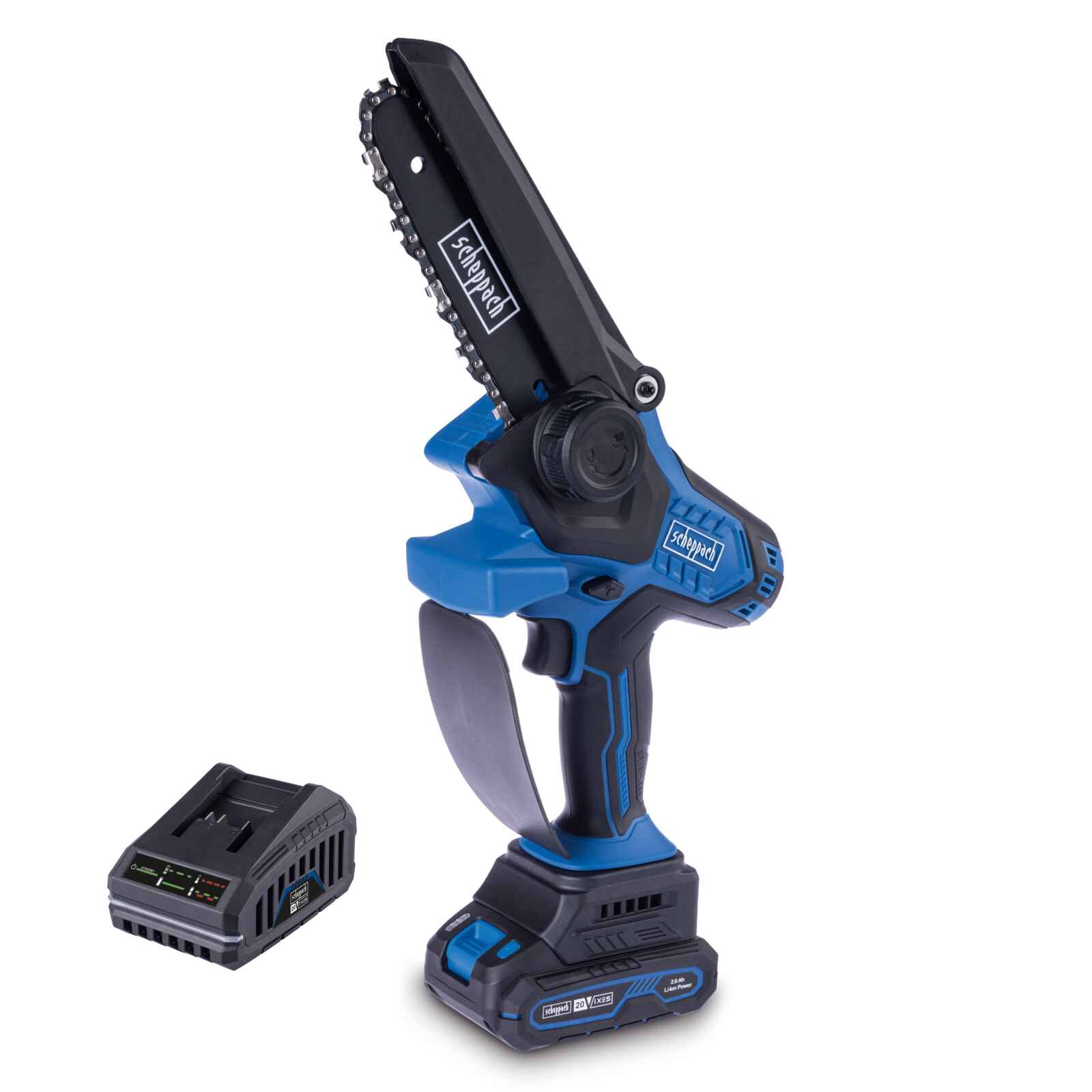Motosierra Podadora Inalambrica Brushless 20v - Scheppach — uso real