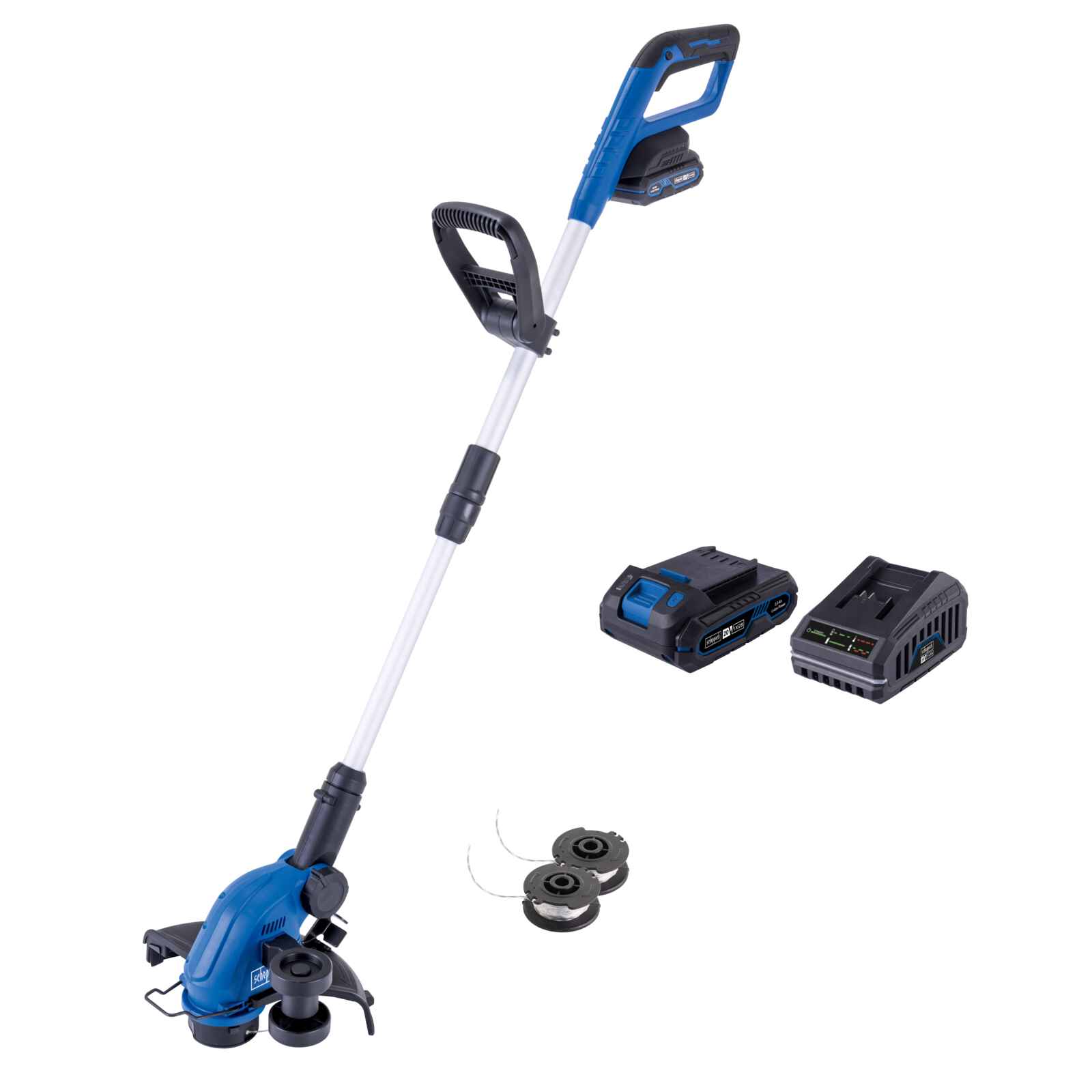 Orilladora Bordeadora Inalámbrica 20V | 2 Carretes | Cargador y Bateria 2Ah | - Scheppach — uso real