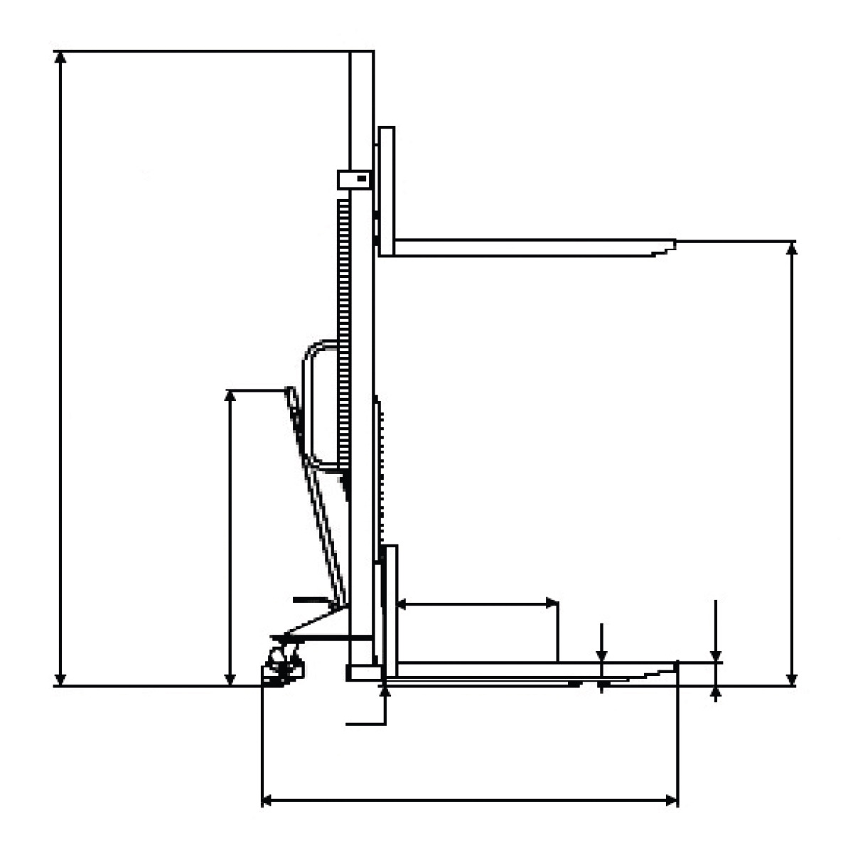 Unicraft GHHW 1000 stacker - vista 6