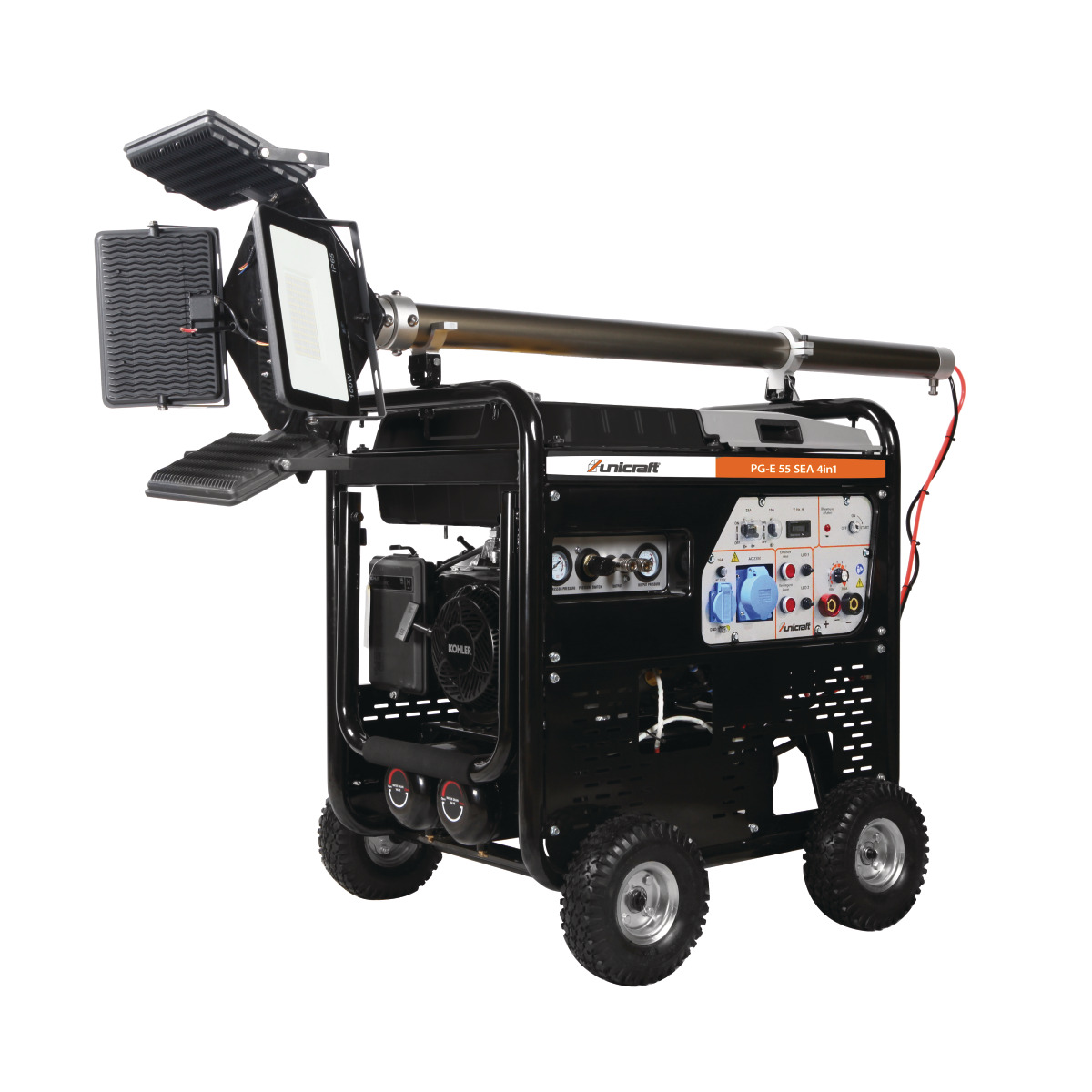Motosoldadora motocompresor con generador y luz de trabajo Unicraft PG-E 55 SEA 4 in 1 - vista 2