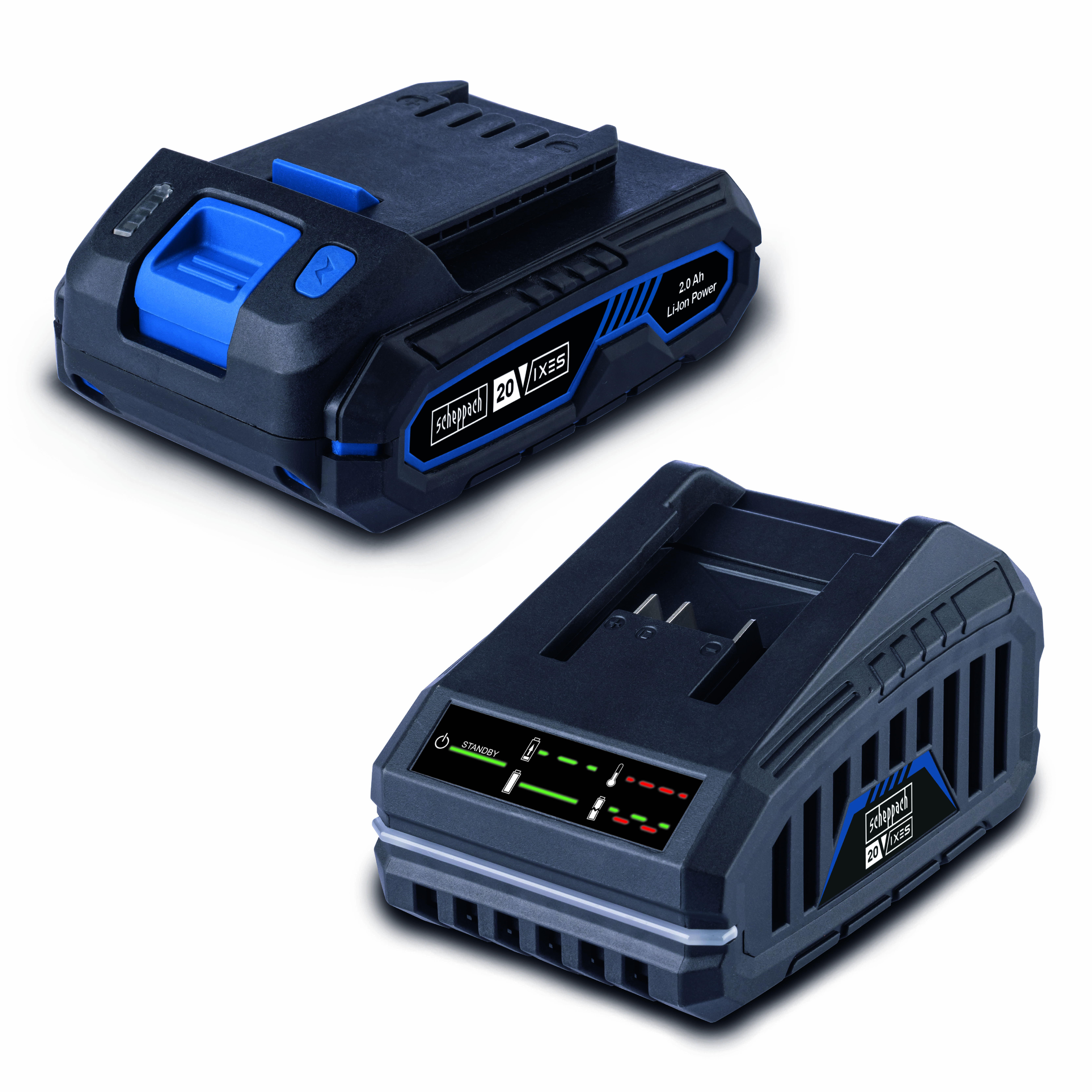 Kit Cargador + Batería 2.0Ah 20V Scheppach — uso real