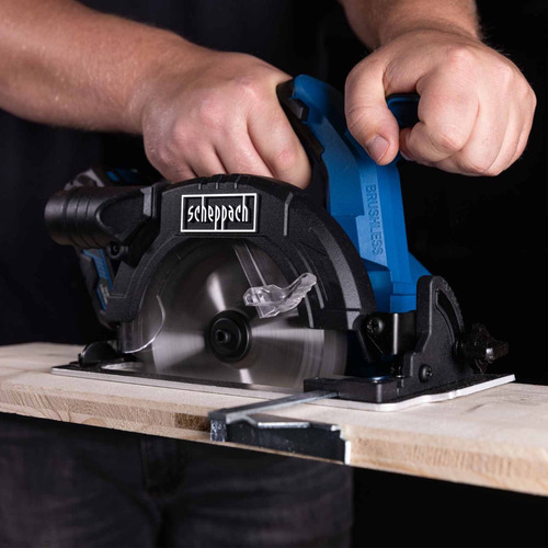 Sierra Circular Inalámbrica Brushless 20V Scheppach - 6 1/2" — vista trasera