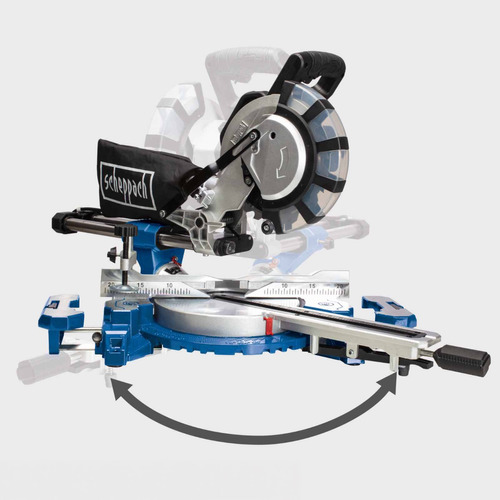 Ingleteadora Telescopica 10 + 2 Discos  - Scheppach — vista 12