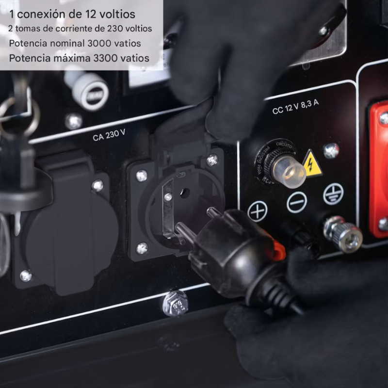 Generador Diésel 5000W Scheppach Black Edition - Trifásico y Monofásico, Arranque Eléctrico — vista 17