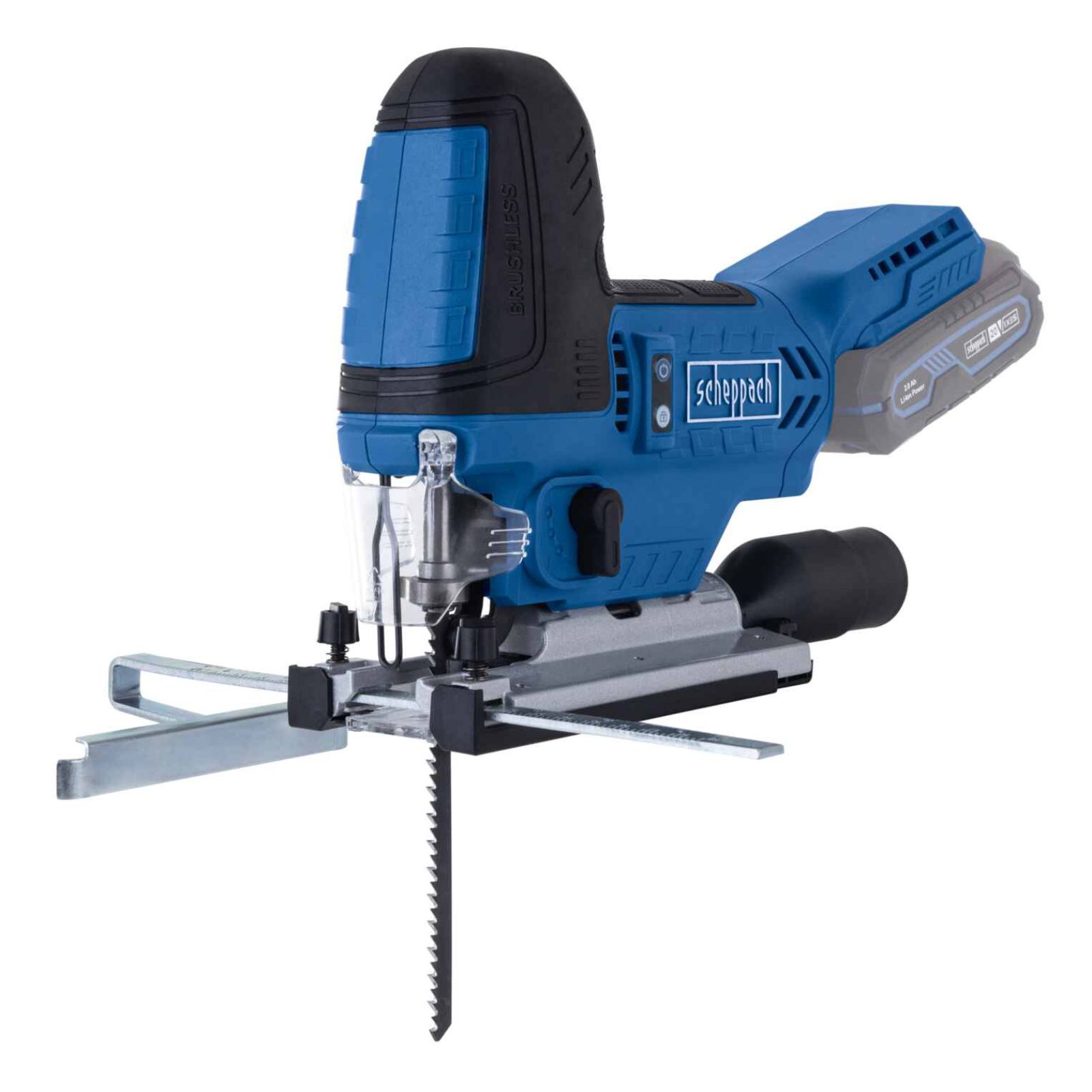 Sierra Caladora Inalámbrica Brushless 20V Scheppach - Caladora de Madera a Batería — detalle