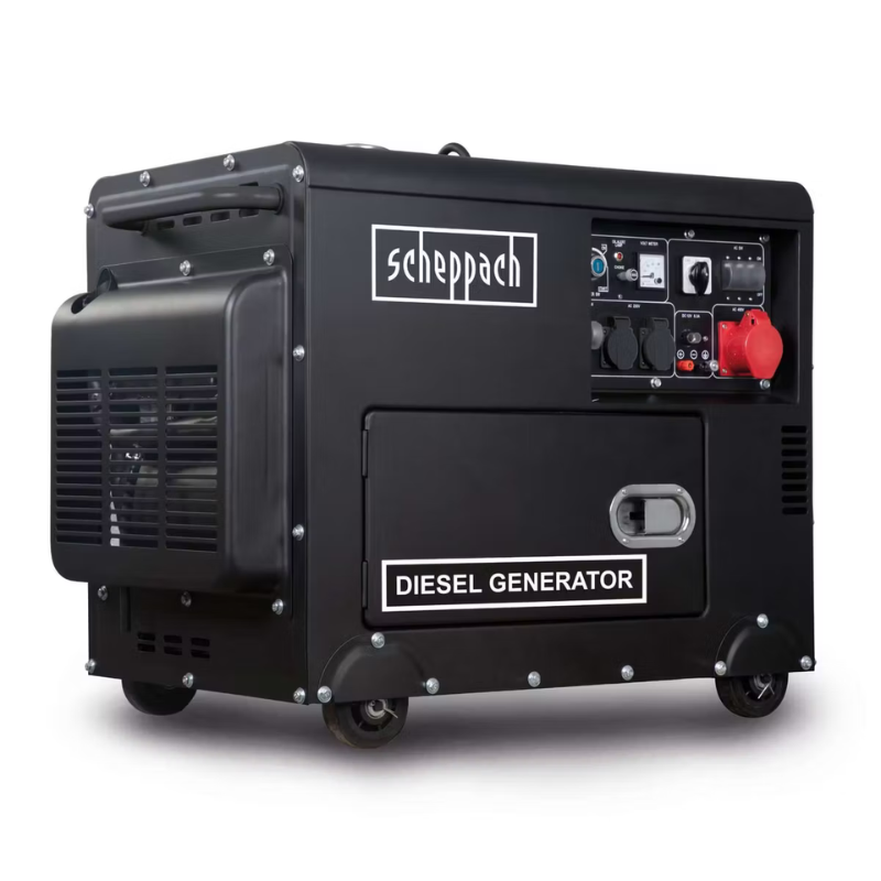 Generador Diésel 5000W Scheppach Black Edition - Trifásico y Monofásico, Arranque Eléctrico — vista 14