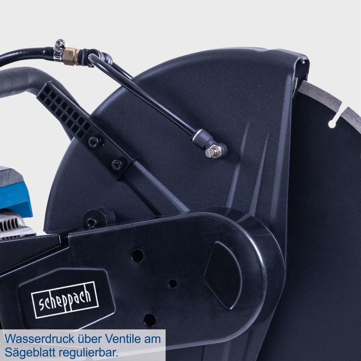 Cortadora de Hormigón a Gasolina PTS400 Scheppach - 3,95HP | Disco Diamantado 350mm | Profundidad de Corte 120mm | Motor 2 Tiempos | Incluye Filtro de Aire de Repuesto — componentes