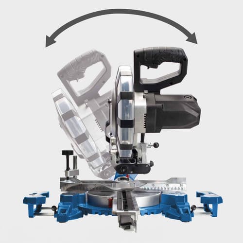 Ingleteadora Telescopica 10 + 2 Discos  - Scheppach — detalle