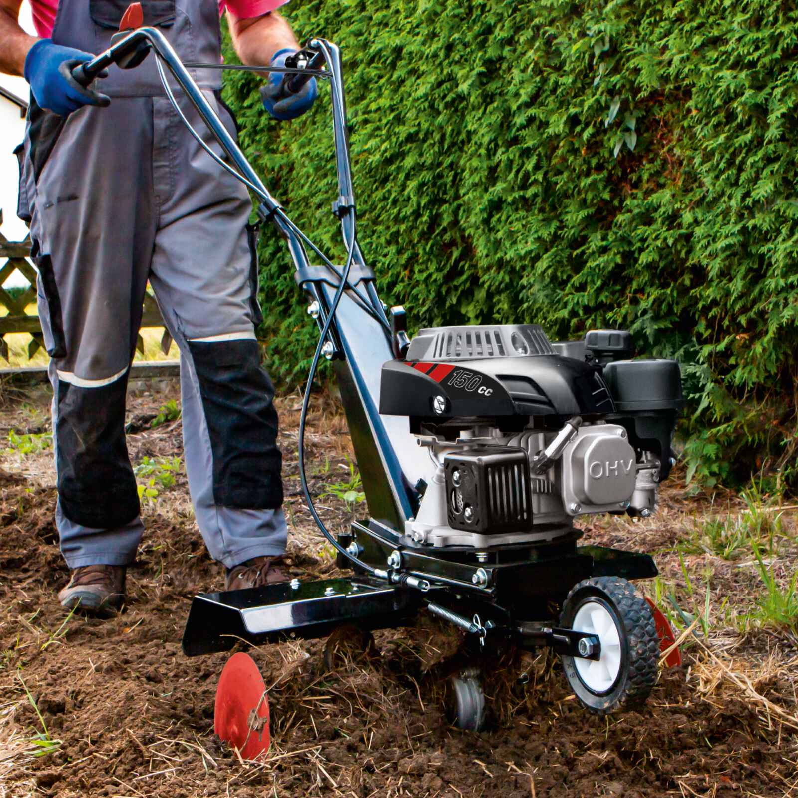 Motocultivador MTP560 | 3,7HP | 4 Tiempos | - Scheppach — uso real