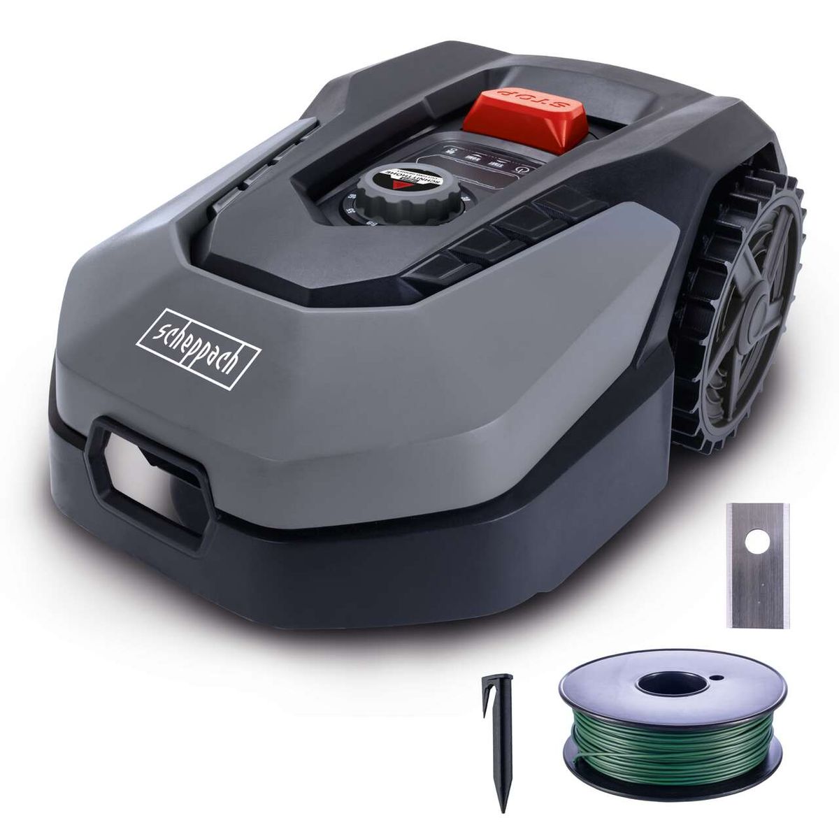 Robot Corta Pasto Cortacésped Scheppach 900m² - WiFi, Altura Regulable — vista 10