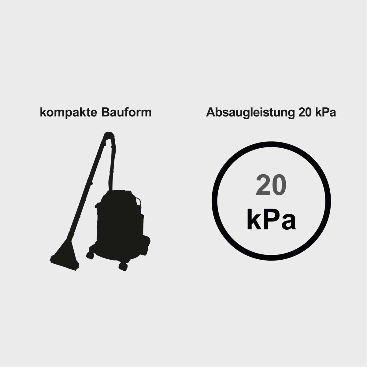 Aspiradora Lava-Alfombras 5 en 1 CUC20-BE Scheppach Black Edition - 1600W — componentes