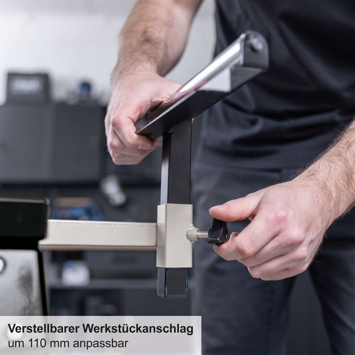 Base Universal para Sierra Ingletadora UUG1550-BE Scheppach Black — vista trasera
