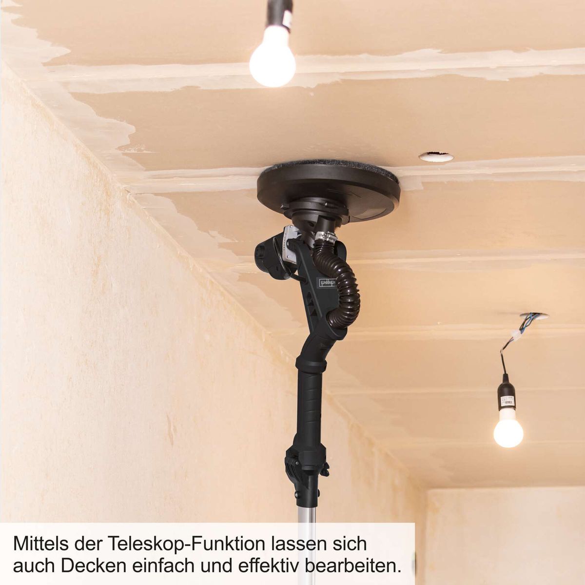 Lijadora de Pared y Techo 710W Scheppach Black Edition - Velocidad Variable, 2 Cabezales — vista 9