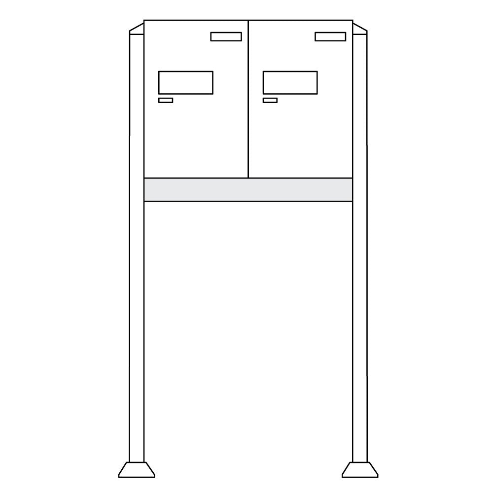 eBoxx EASY+ — sistema modular atornillado, antracita