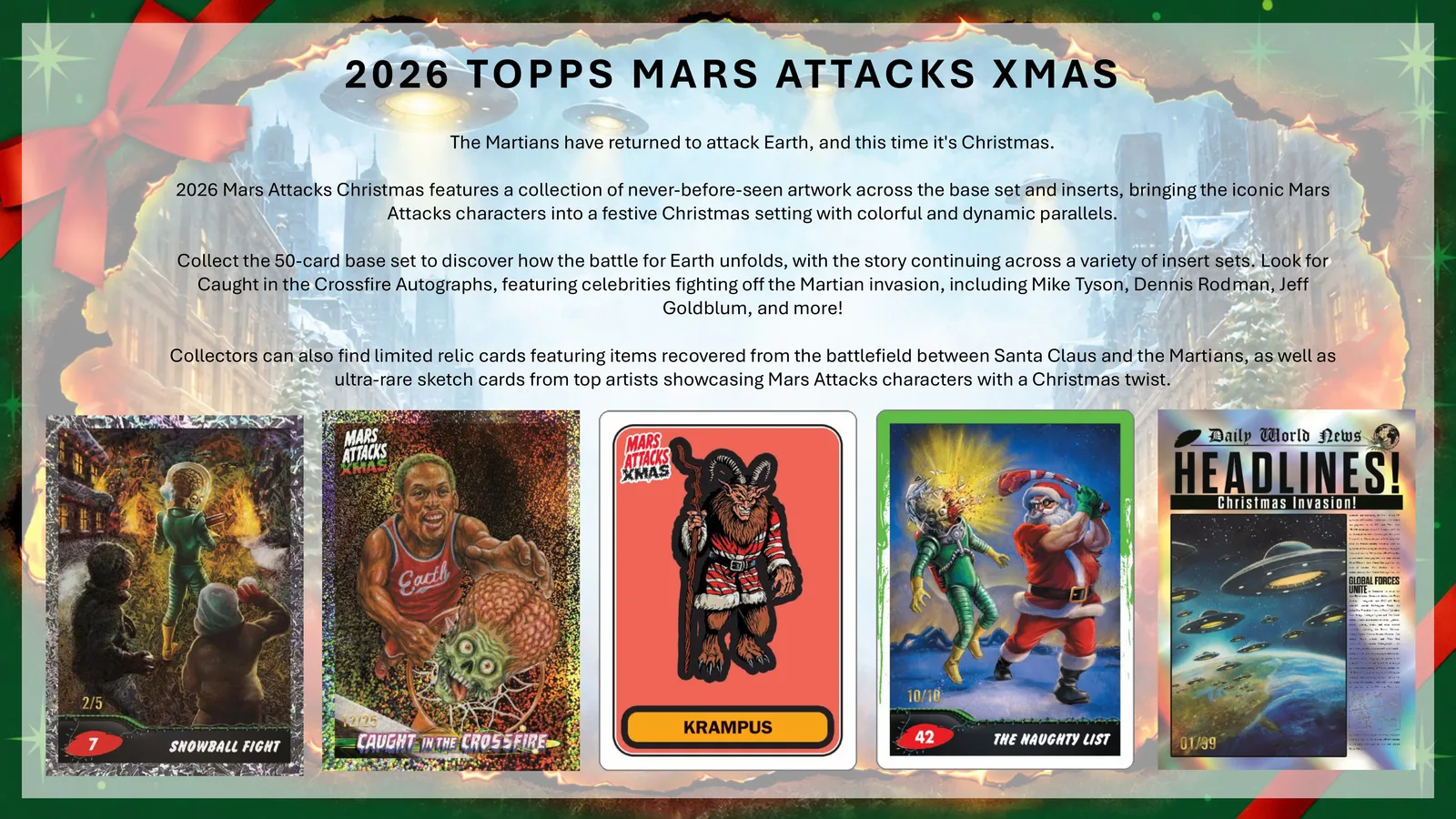 2026 Topps Mars Attacks Christmas Hobby Box | Midwest Cards