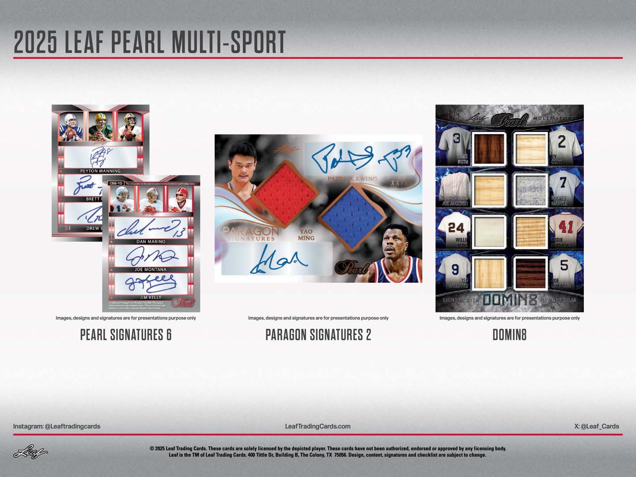2025 Leaf Pearl Multi-Sport Hobby Box | Midwest Cards
