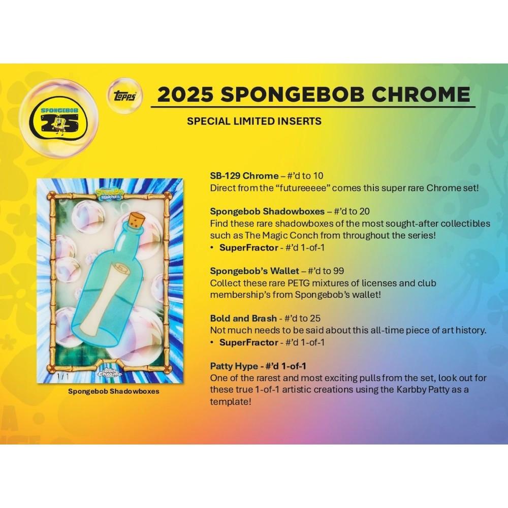 2025 Topps Chrome SpongeBob SquarePants 25th Anniversary Hobby