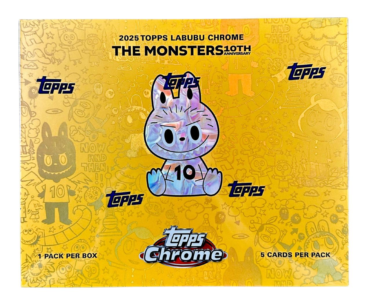2025 Topps Chrome Labubu 10th Anniversary Hobby Box | Midwest Cards