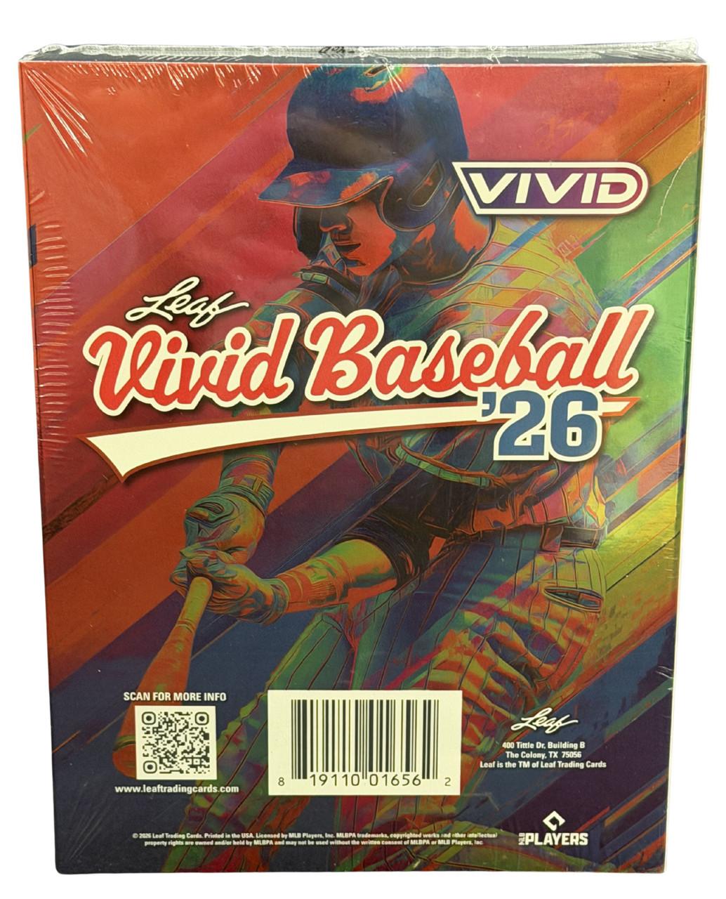 2026 Leaf Vivid Baseball Hobby Box | Midwest Cards