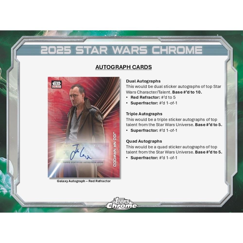 2025 Topps Star Wars Chrome Galaxy Hobby Pack | Midwest Cards