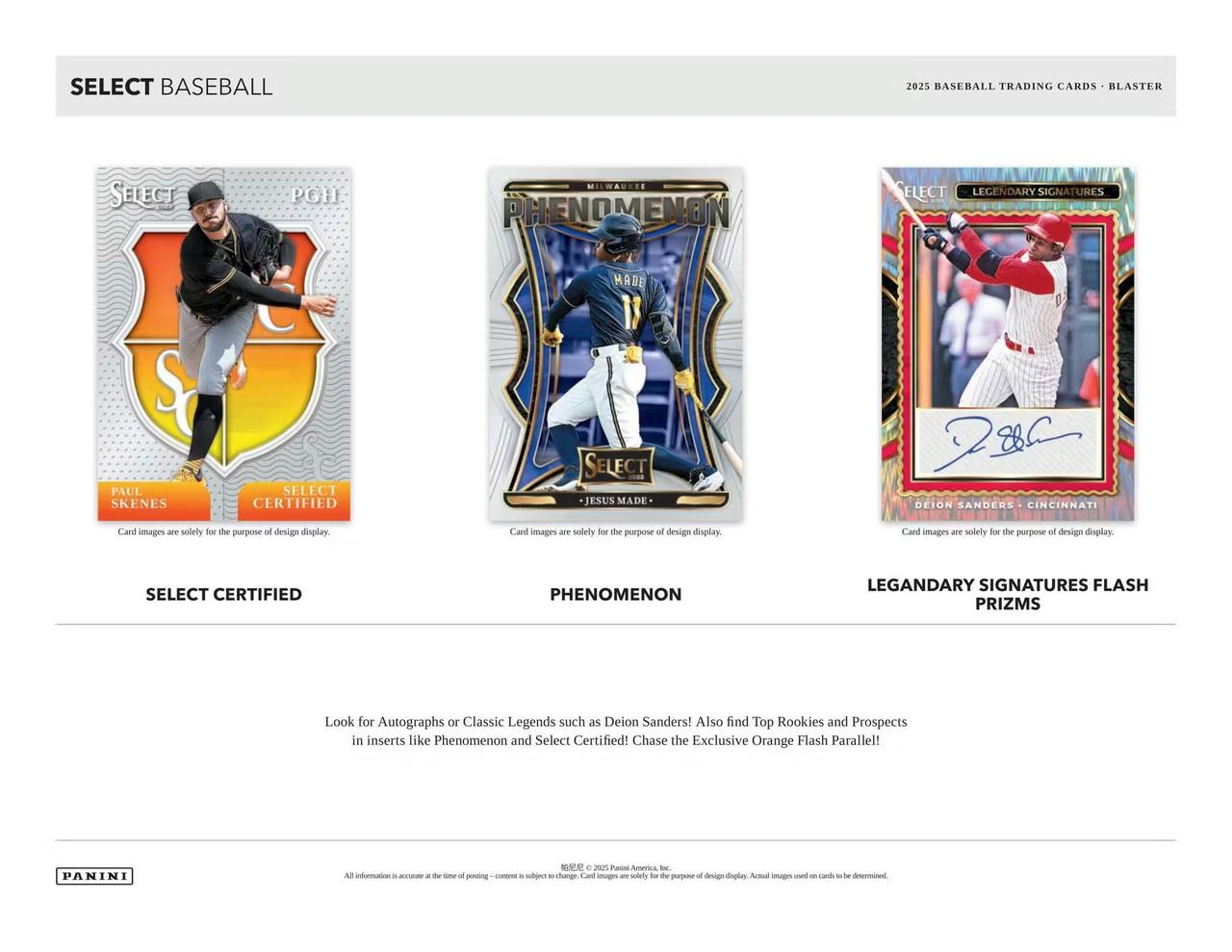 2025 Panini Select Baseball Blaster 20 Box Case | Midwest Cards