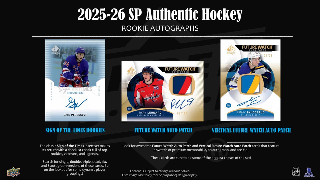 2025/26 Upper Deck SP Authentic Hockey Hobby 8 Box Case | Midwest