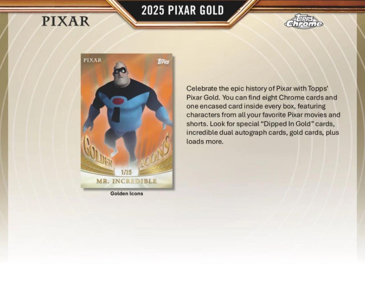 2025 Topps Pixar Gold Hobby Box | Midwest Cards