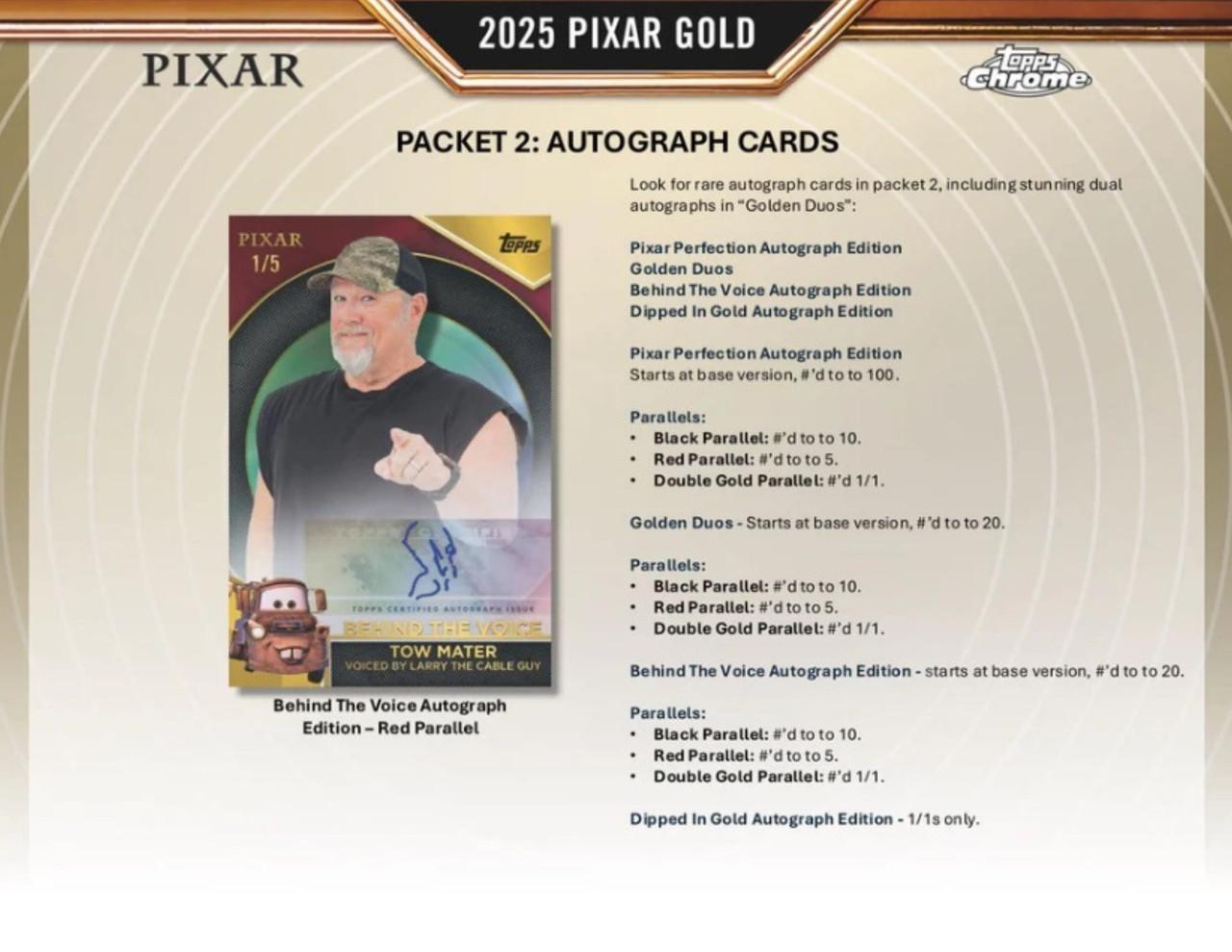 2025 Topps Pixar Gold Hobby Box | Midwest Cards
